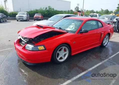2002 Ford Mustang Gt из США, поврежденный, VIN 1FAFP42X32F161388